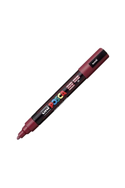 UNİ-BALL Uni Posca Water Based Poster Marker 1.8-2.5 Wine Red Pc-5M