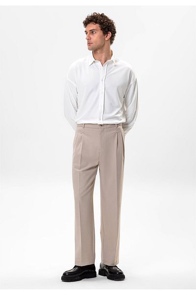 Antioch Ecru Oversize Classic Men's Shirt