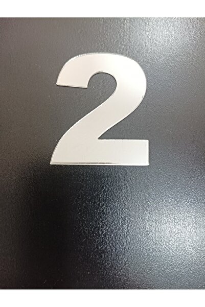 Şirin Lazer Posta kutusu kapı numarası Gümüş Aynalı pleksi rakam