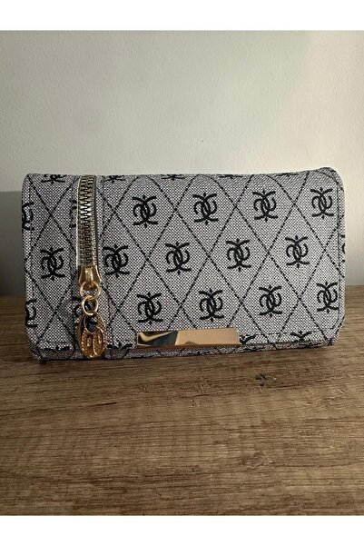 TUEMBAG Kot Rengi Desenli Şık Cüzdan