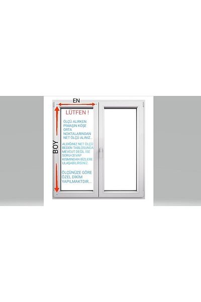 Mexess Butterfly Patterned Briz Bar Door-Window Curtain, Kitchen Tulle Curtain Included