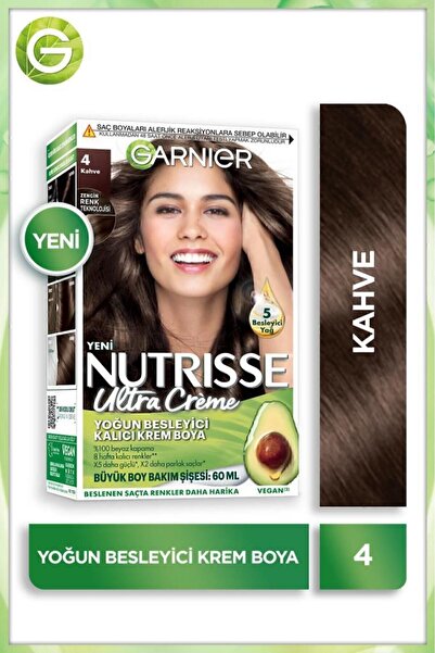 Garnier Nutrisse Yoğun Besleyici Saç Boyası 4-
