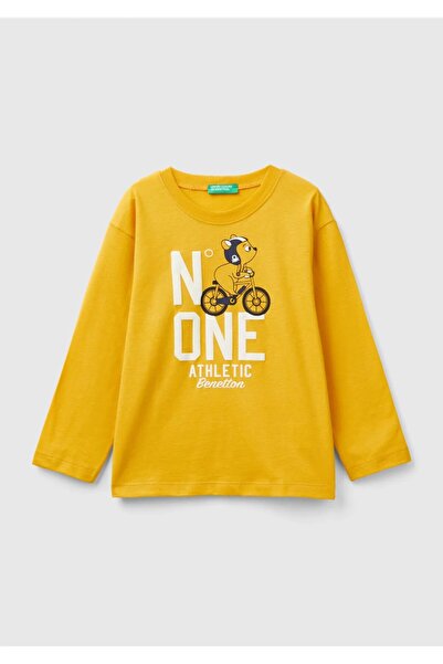 United Colors of Benetton بينيتون BNT-BB تي شيرت طويل 3I1XG10FL-24K