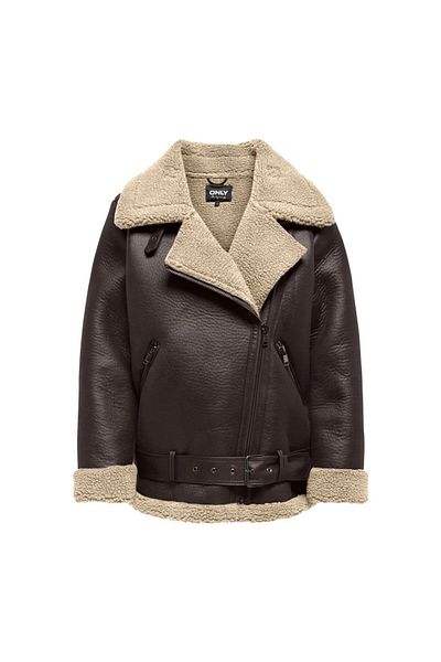 ONLY Newlis Women's Brown Coat ( 15300262 -Mole)