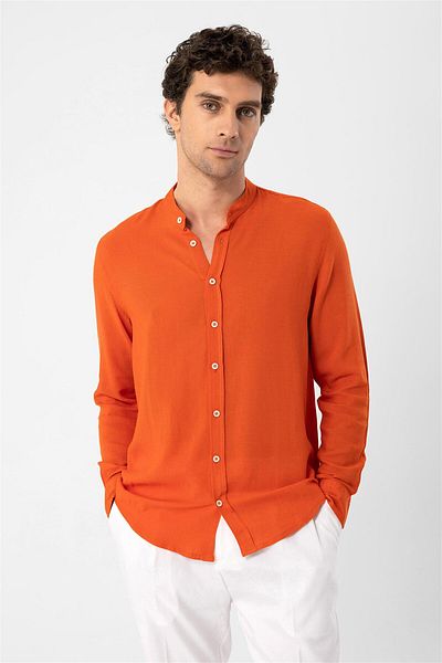 Antioch Orange Judge Collar Men's Shirt