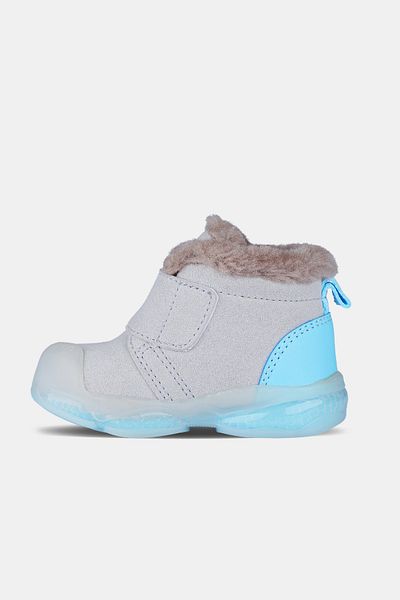 Vicco Size 19-25 Lighted Furry Inside Winter Anatomical Unisex Children's Boots