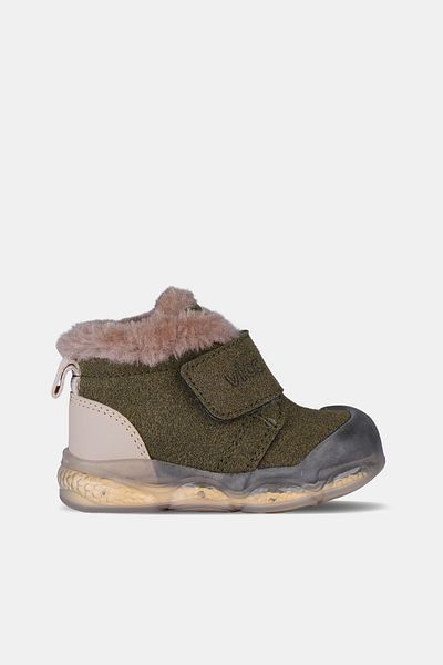 Vicco Size 19-25 Lighted Furry Inside Winter Anatomical Unisex Children's Boots
