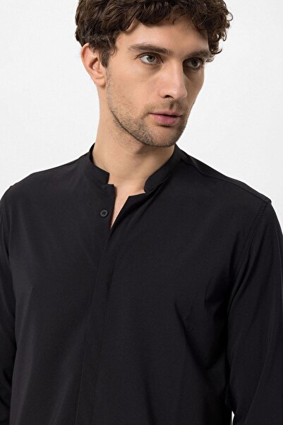 Antioch Black Men's Long Sleeve Shirt