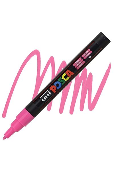 UNİ-BALL Uni Posca Water Based Poster Marker 0.9-1.3 Pc-3M-Pink