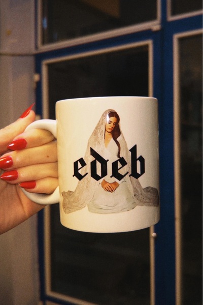 HobiShop Lana Del Rey Edeb Beyaz Kupa Bardak