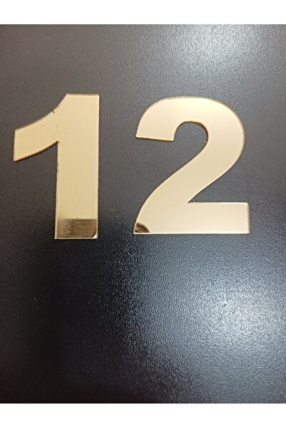 Şirin Lazer Rakam posta kutusu kapı numarası ALTIN RENGİ