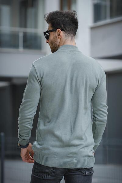 Oksit Seka 815 Cotton Slim Fit Men's Half Fisherman Sweater