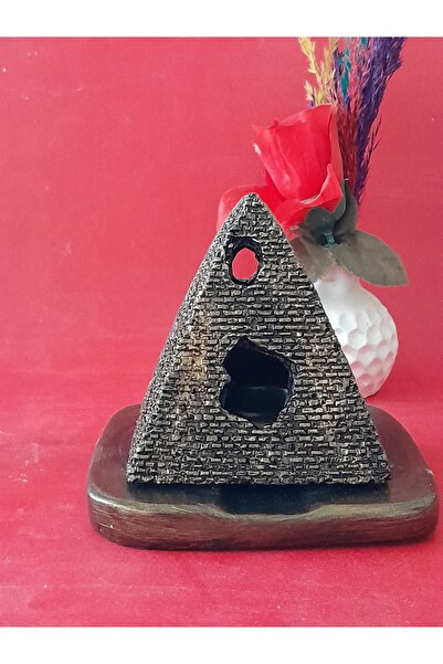 elvanhobi Piramit tabanlı Tütsülük .buhardanlik. mumluk 2 parça