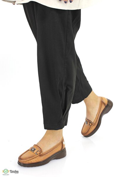 Mammamia Kadın Hakiki Deri Ortopedik Bağsız Ayakkabı M25/KA475