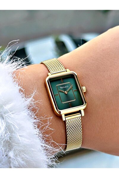 Ferrucci Altın Rengi Çelik Kordon Kadın Kol Saati 03361