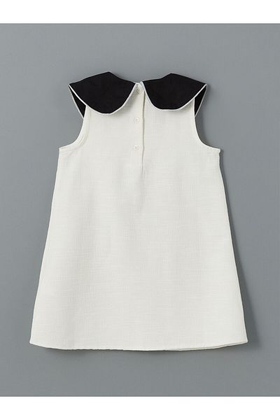LC Waikiki Baby Collar Dobby Girl's Dress