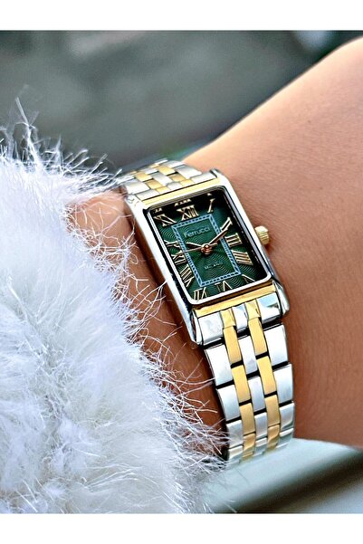 Ferrucci Gold - Silver Color Steel Band Women's Wrist Watch 03373