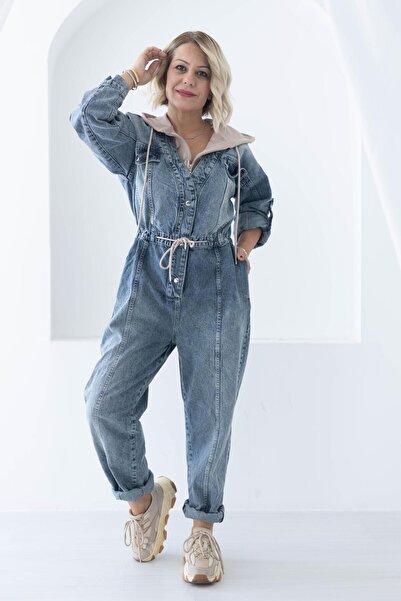 SİSTA MODA 9032 YAKA SWEAT GARNİ, KAPŞONLU, JEAN TULUM