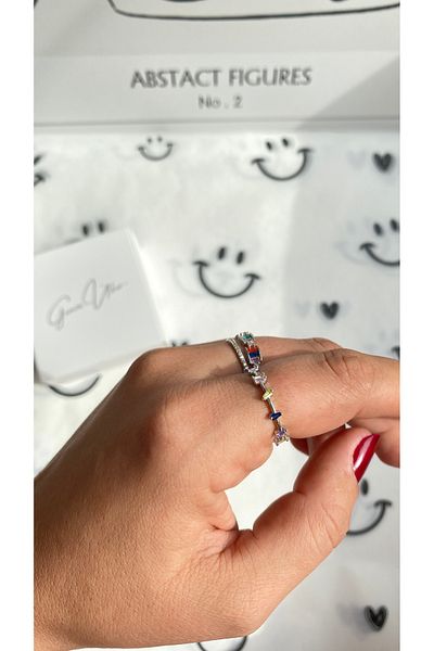 GAMZE Steel Vip Adjustable Size Double Ring