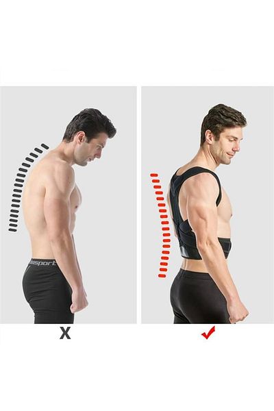 WAKOR Men's and Women's Adjustable Underwire Upright Posture Corset - Anti-Humpback, Back Cor Corrector