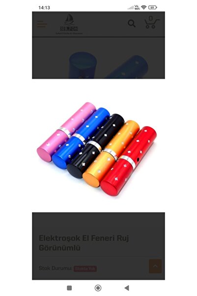 GenelTedarik Ruj Fener Lazer Şoklu Renk Kırmızı