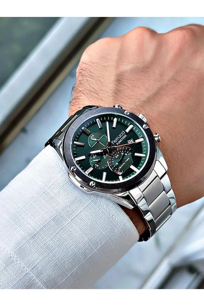Ferrucci Silver Color Steel Band Men's Wrist Watch 03347