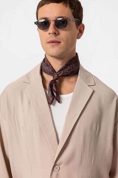 Antioch Beige Oversize Unlined Men's Blazer Jacket