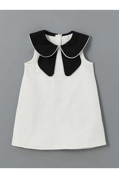 LC Waikiki Baby Collar Dobby Girl's Dress