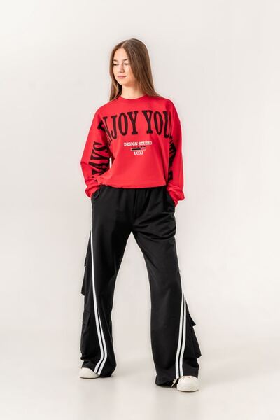 Minigimin Cicileri Miniğimin Cicileri 9-15 Oversize Erköy Принт Широкі штани ...