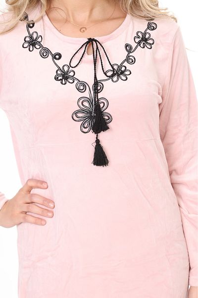 mervemoda ΓΥΝΑΙΚΕΙΑ ΜΑΚΡΥΜΑΝΙΚΗ ΒΕΛΟΥΔΑ ELISSE