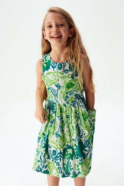 Minigimin Cicileri 4-8 ani cu model de flori rochie indiană pentru fete