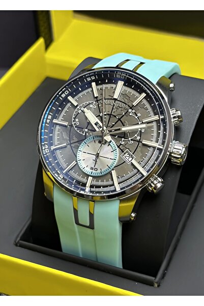 Quantum Turkuaz Silikon Kordon Erkek Kol Saati