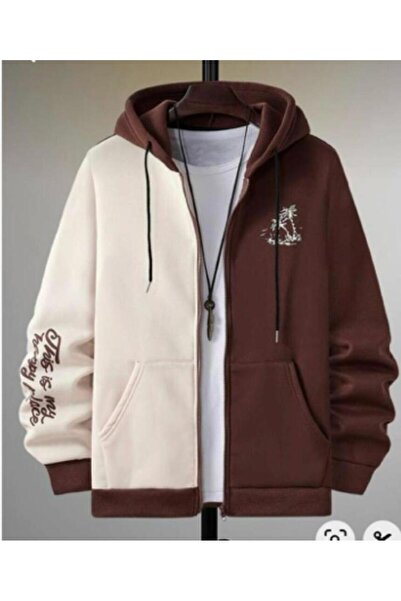 VESTIR BIEN KahveBejbaskılı hırka