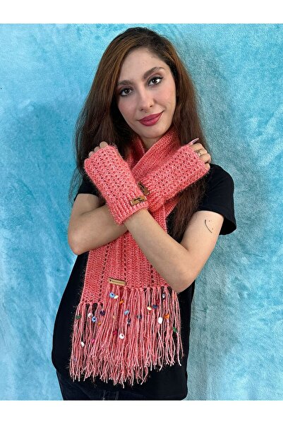 Gönülden Tasarım Дизайнерський нашийник і рукавички без пальців, комплект з 2 штук