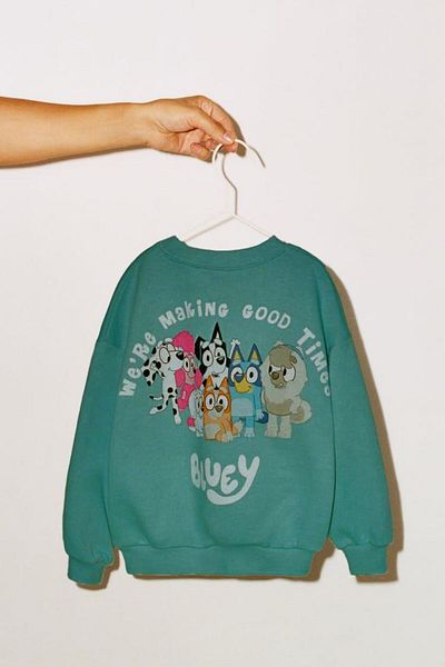 Minigimin Cicileri Bluey Character Printed My Little Flowers - Kangaroo Pocket Detailed Set