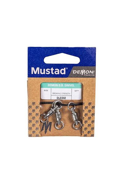 Mustad Demon Ball Bearing Swivel No:2-4 Swivel Ball