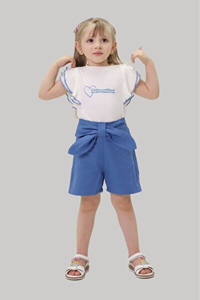 Minigimin Cicileri Komplet šortsa za malu djecu sa vezom u obliku srca Cicile...