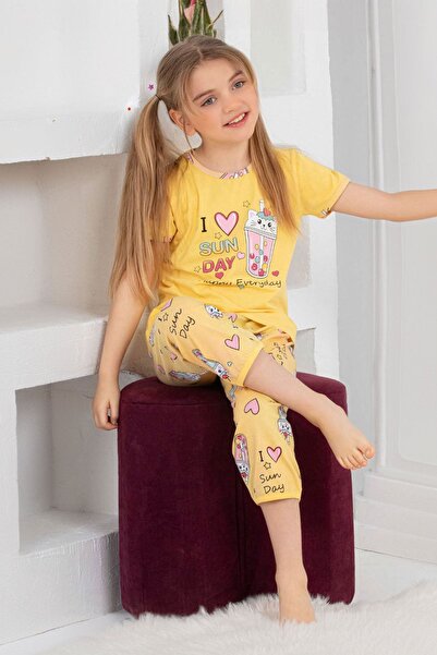 Minigimin Cicileri Σετ πιτζάμες για κορίτσι Yellow My Little Chick Cicileri I...