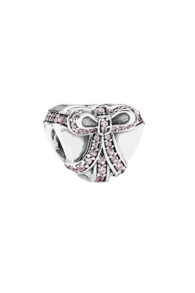 Defne Silver Heart Pink Stone Gift Package