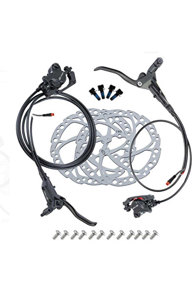 İthal Logan Elektrikli Bisiklet Uyumlu Hidrolik Fren Seti Sensör Bağlantılı 2...