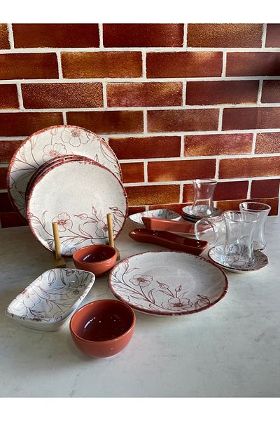 Keramika 19 Piece Keramika 4-Person Breakfast Set