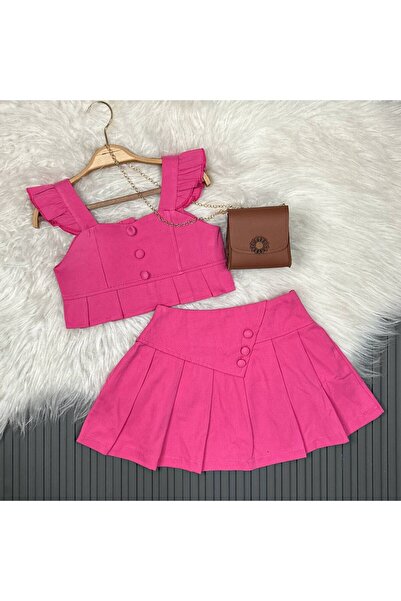 Minigimin Cicileri Комплектът с плисирана пола и цичи в цвят фуксия за моето ...