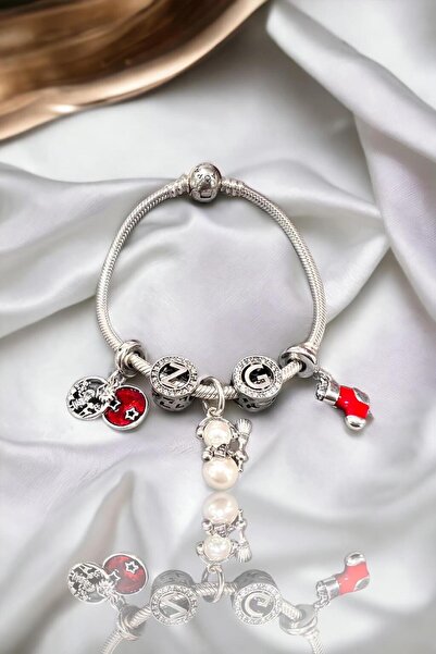 Defne Silver سحر أحمر معلق سانتا كلوز