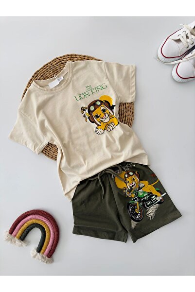 Minigimin Cicileri Set pantaloni scurți cu caracter Regele Leu pentru băieți ...
