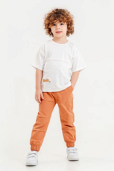 Minigimin Cicileri Costum alb pentru băiat - Fanny of My Mini, cu buzunar