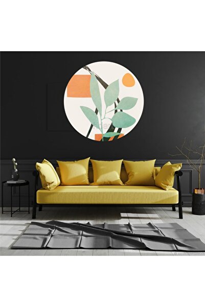 HDART ملصق جداري من القماش ذاتي اللصق على شكل أوراق اللبلاب المزخرفة