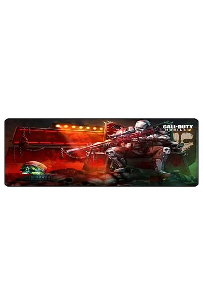 ALKESE 70x30 см, подложка за мишка с шарка на треска, неплъзгаща се, бързо зашита