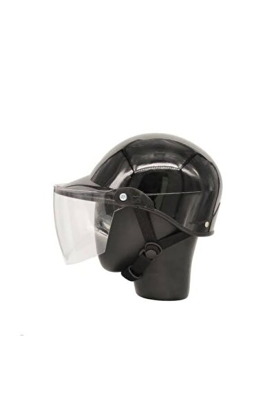BYAYŞEÖZ Motosiklet jokey kask camlı siyah standart beden