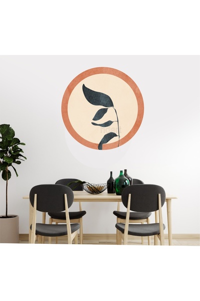 HDART ملصق حائط ورق حائط تجريدي مزخرف بالزهور ذاتية اللصق من القماش