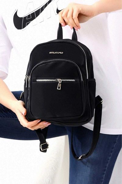 Uniquetrenders Rucsac unisex impermeabil din piele artificială din satin pentru utilizare zilnică